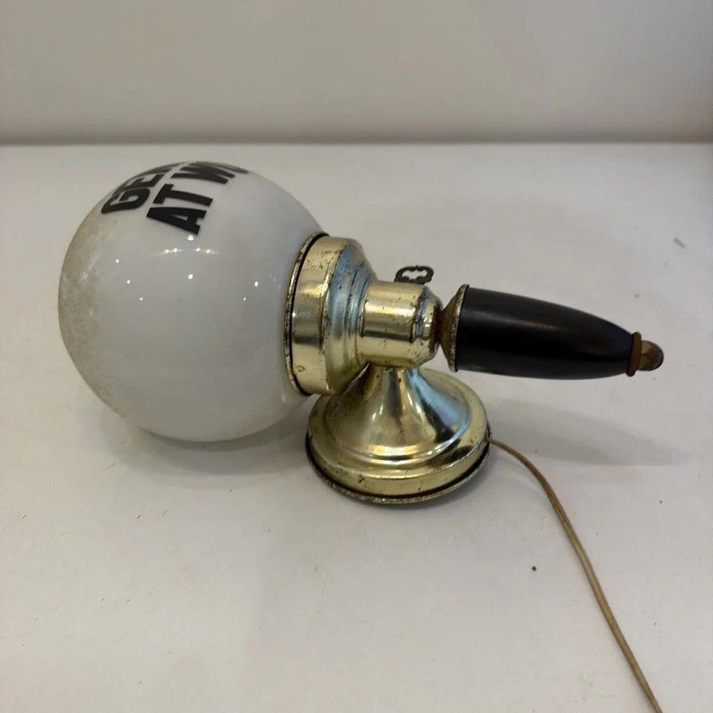 Vintage 1960-1970 Genius At Work Lamp Sconce Light